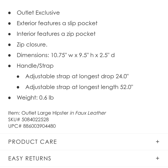 Vera Bradley Slate Hipster & Wristlet Set Faux Leather - Picture 10 of 10